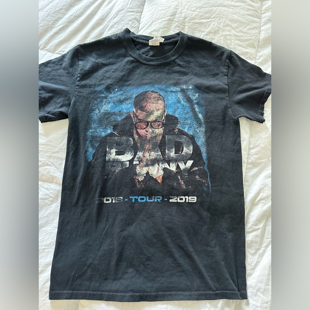 Bad Bunny Tour T-shirt. Size unknown.